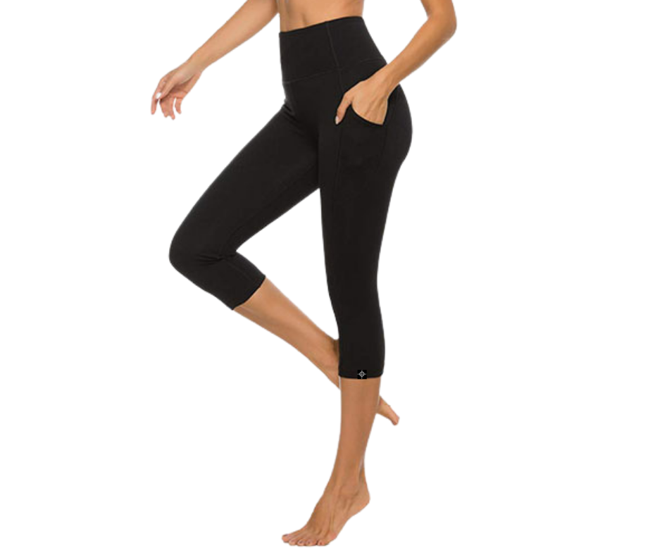 Activewear 3/4 Leggings With Pockets